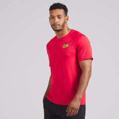 Chicago Blackhawks lululemon Metal Vent Tech Short-Sleeve Shirt - True Red