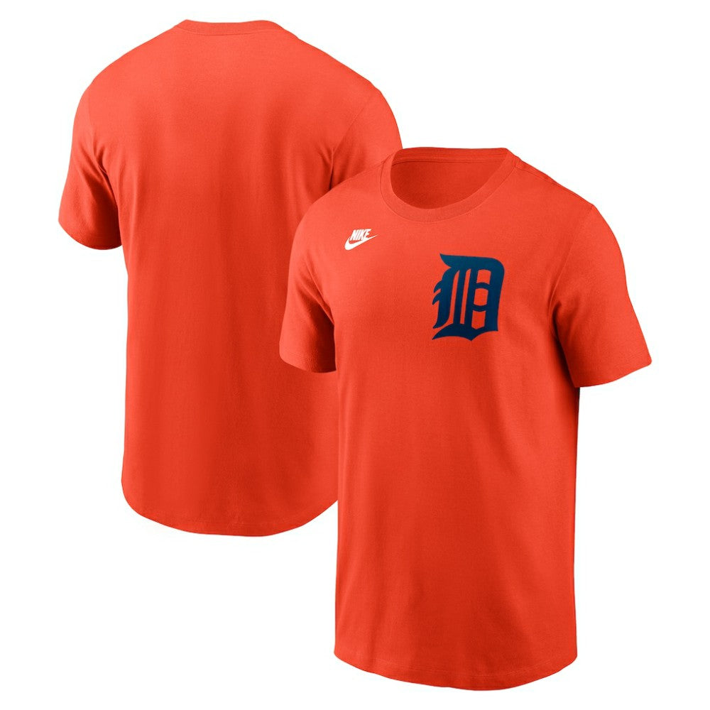 Detroit Tigers Cooperstown Collection Wordmark T-Shirt Orange