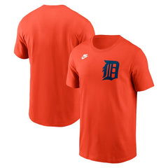 Detroit Tigers Cooperstown Collection Wordmark T-Shirt Orange