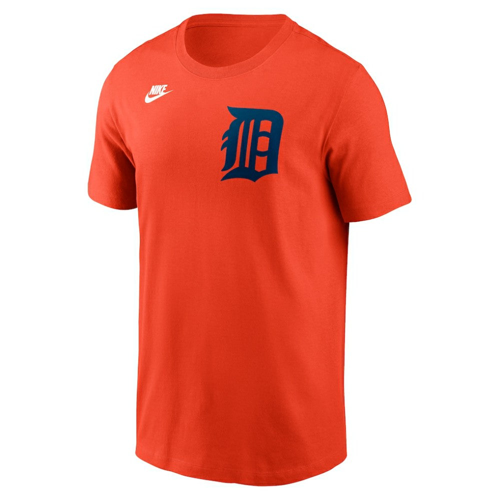 Detroit Tigers Cooperstown Collection Wordmark T-Shirt Orange