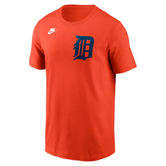 Detroit Tigers Cooperstown Collection Wordmark T-Shirt Orange