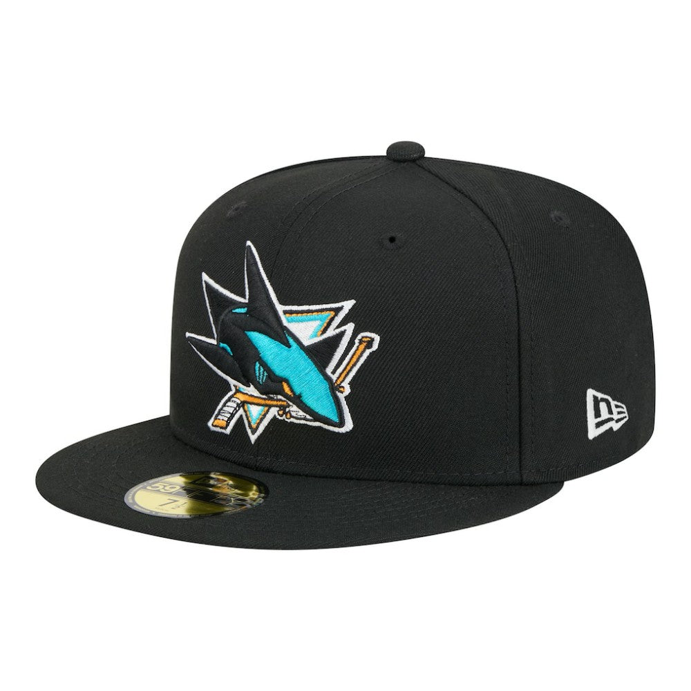 San Jose Sharks New Era Core 59FIFTY Fitted Hat - Black Hats