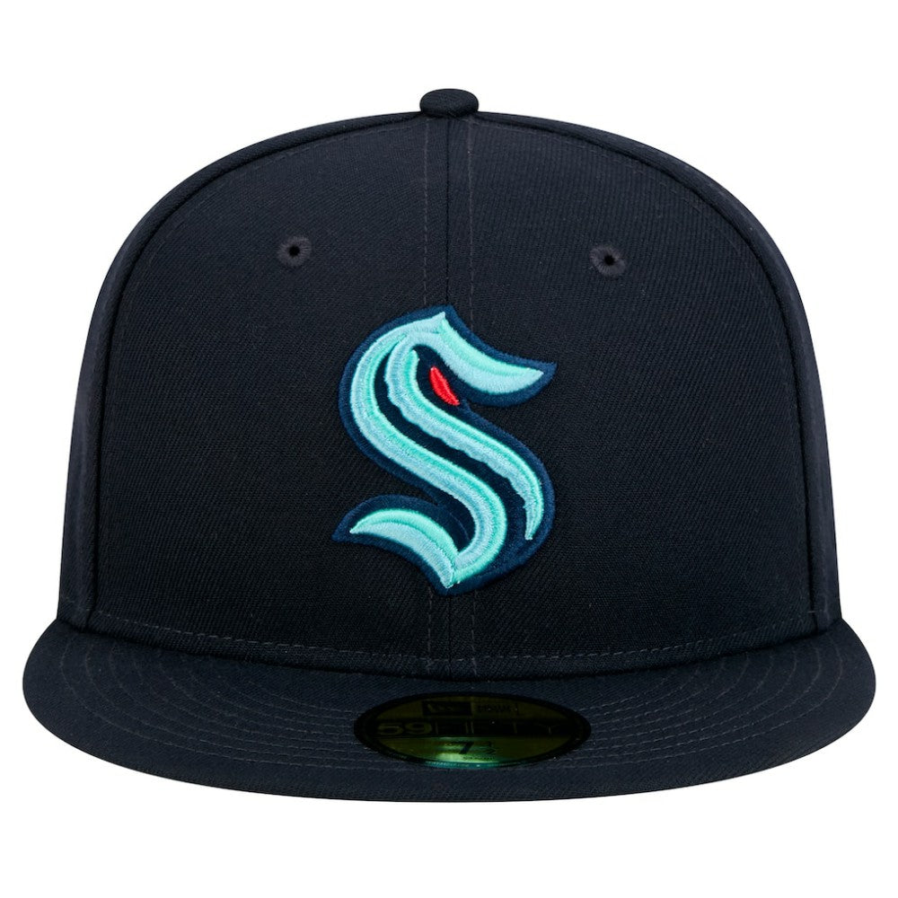 Seattle Kraken New Era Core 59FIFTY Fitted Hat - Navy Hats