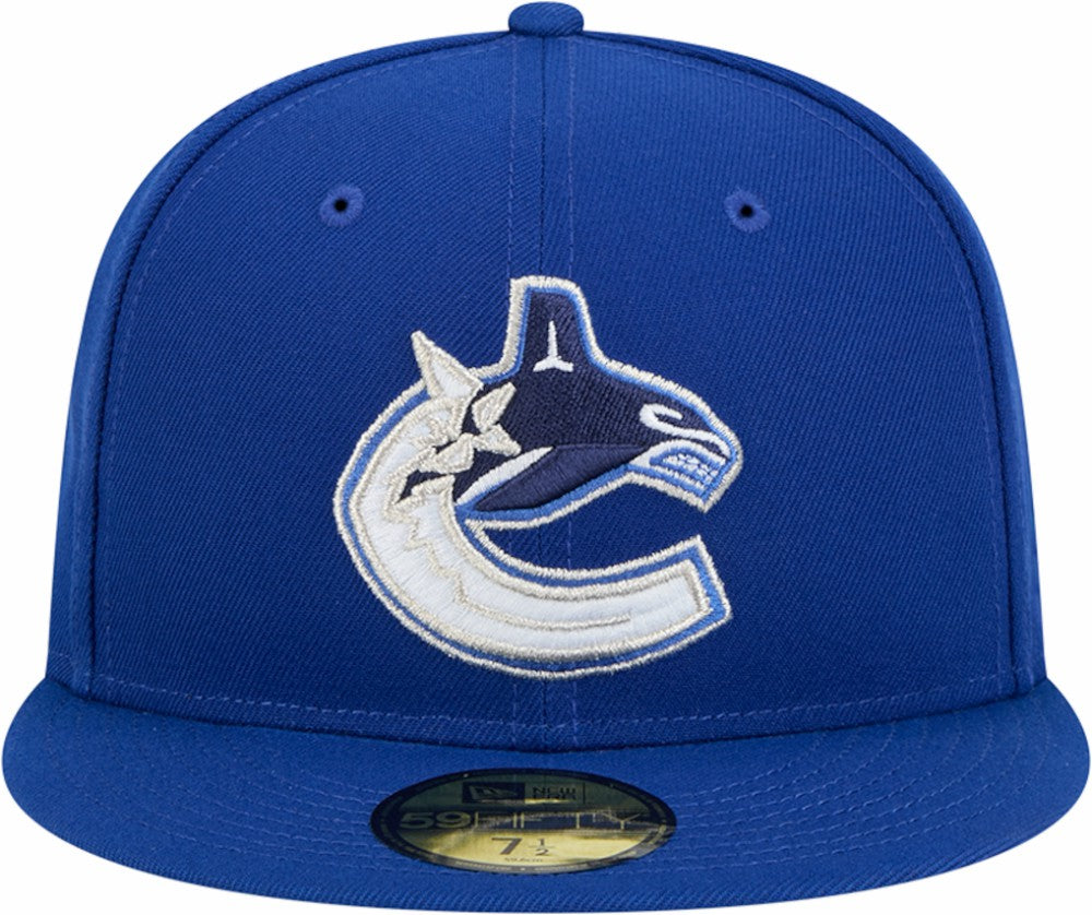 Vancouver Canucks New Era Core 59FIFTY Fitted Hat - Blue Hats