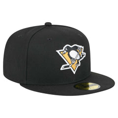 Pittsburgh Penguins New Era Core 59FIFTY Fitted Hat - Black Hats