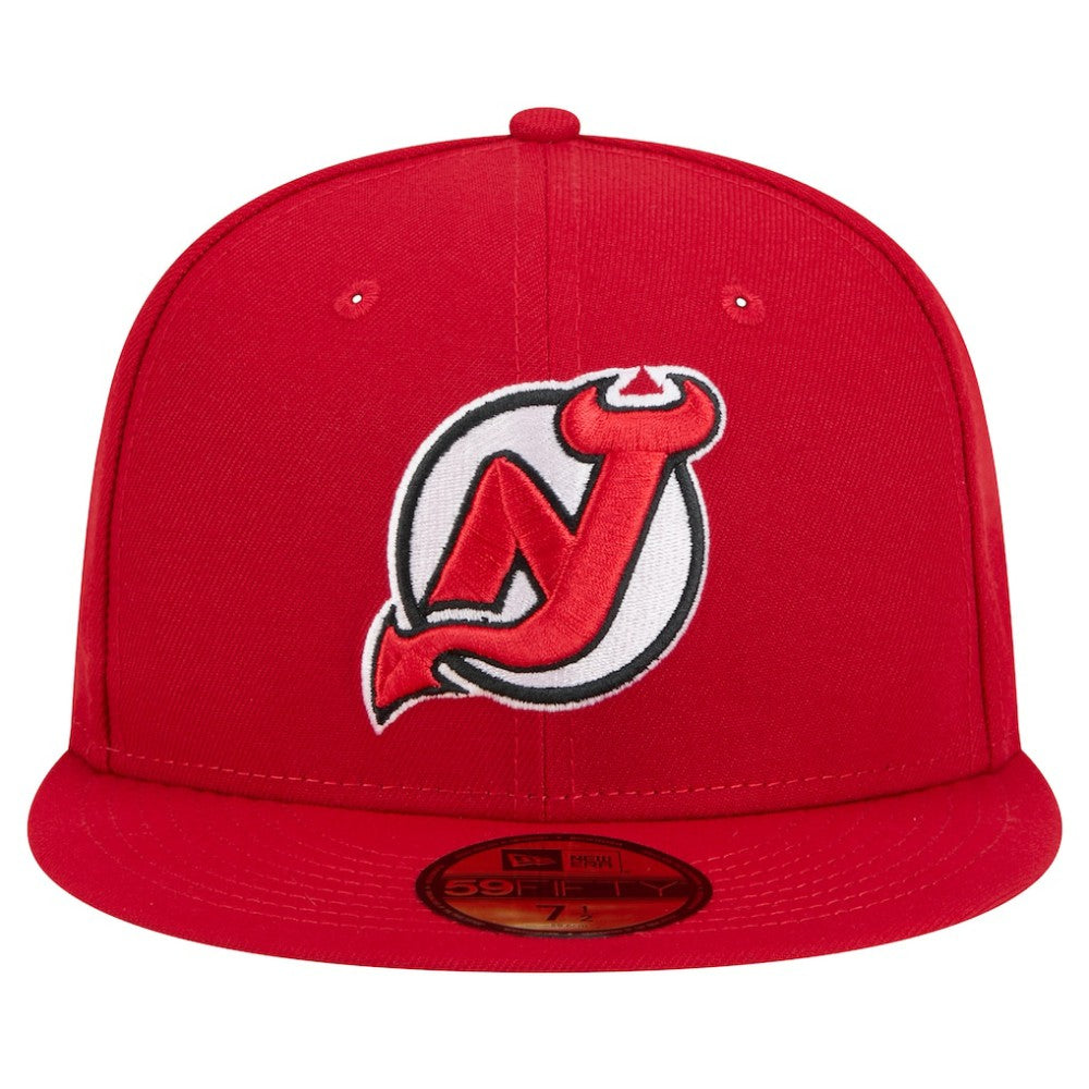 New Jersey Devils New Era Core 59FIFTY Fitted Hat - Red Jerseys