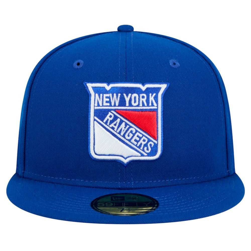 New York Rangers New Era Core 59FIFTY Fitted Hat - Blue Hats