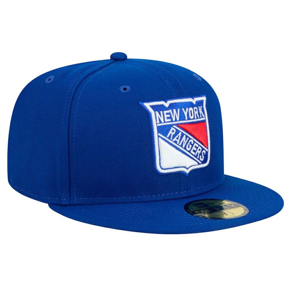 New York Rangers New Era Core 59FIFTY Fitted Hat - Blue Hats