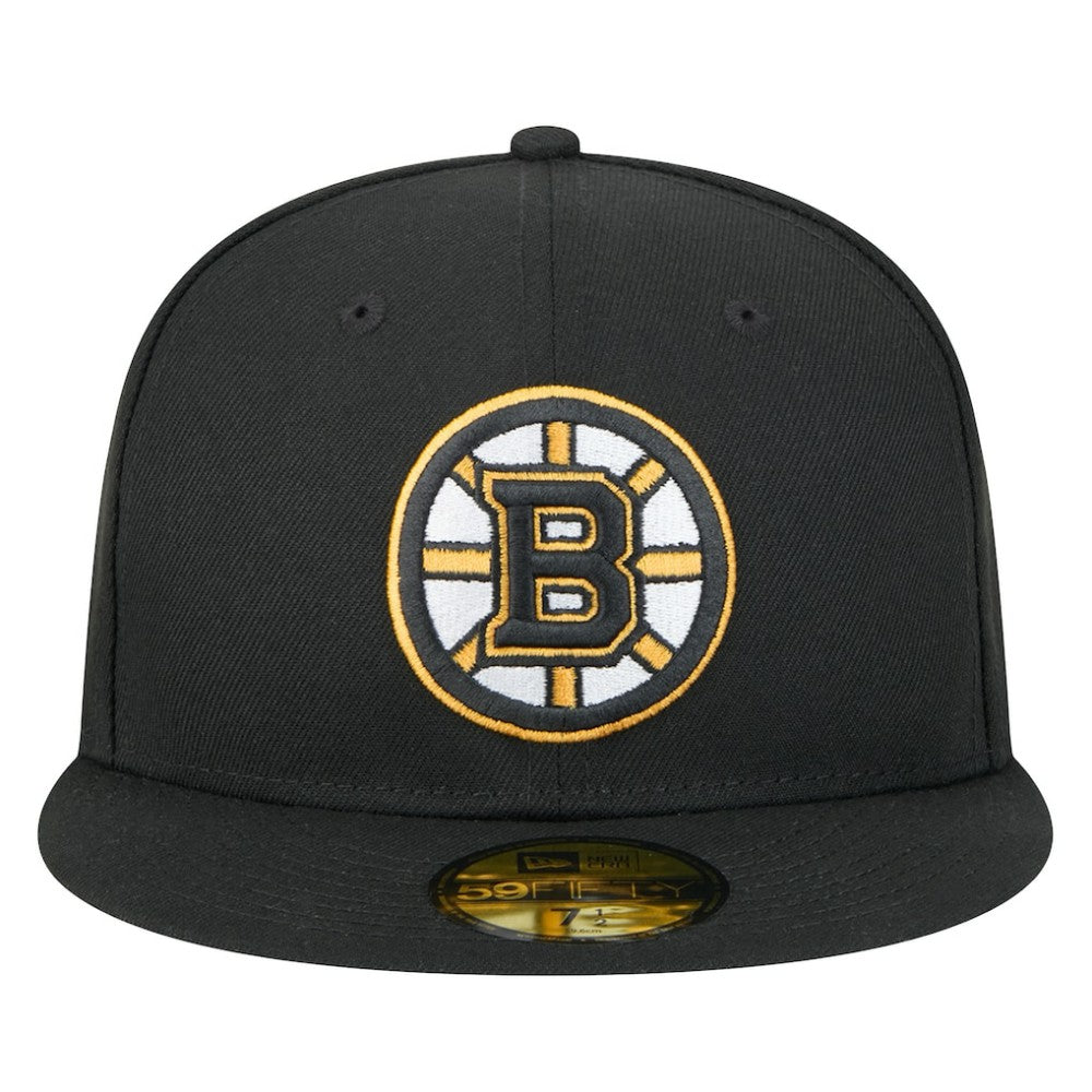 Boston Bruins New Era Core 59FIFTY Fitted Hat - Black Hats