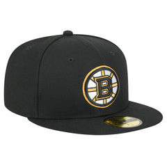Boston Bruins New Era Core 59FIFTY Fitted Hat - Black Hats