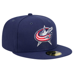 Columbus Blue Jackets New Era Core 59FIFTY Fitted Hat - Navy Hats