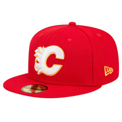 Calgary Flames New Era Core 59FIFTY Fitted Hat - Red Hats