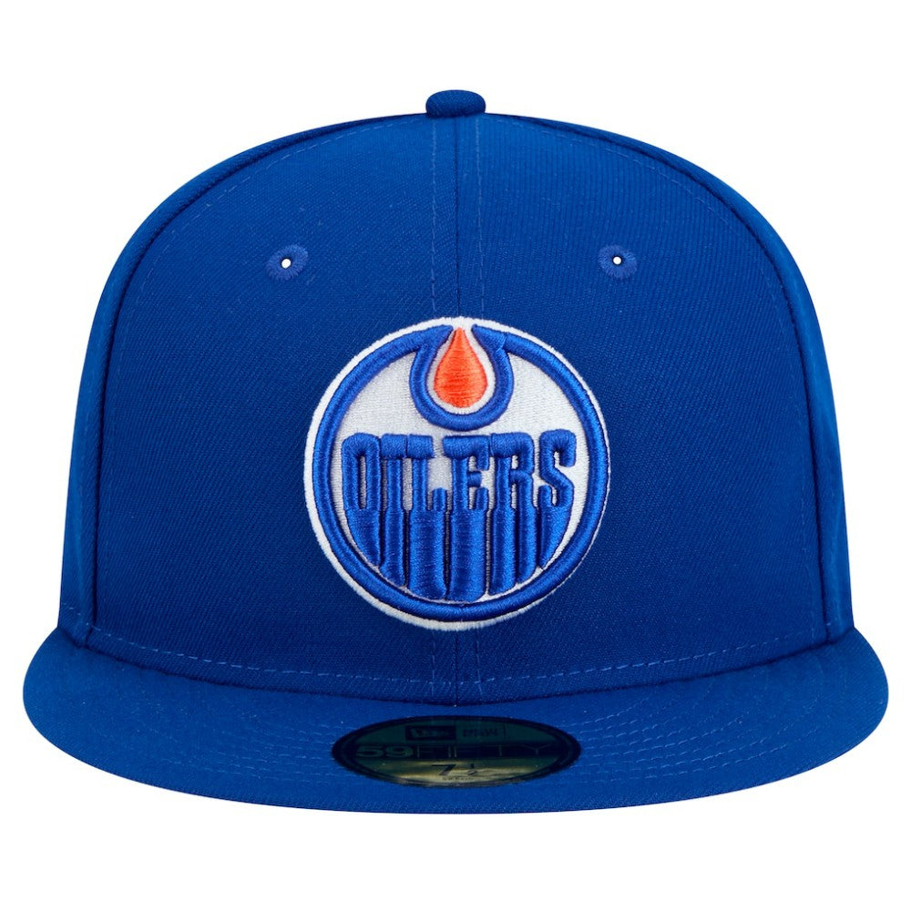 Edmonton Oilers New Era Core 59FIFTY Fitted Hat - Royal Hats