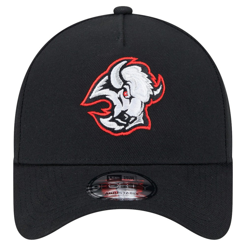 Buffalo Sabres New Era Core A-Frame 9FORTY Adjustable Hat - Black Hats