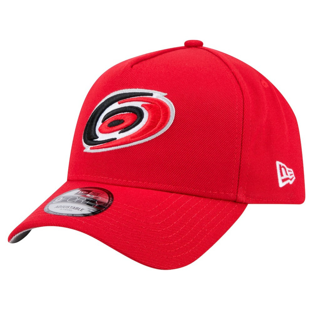 Carolina Hurricanes New Era Core A-Frame 9FORTY Adjustable Hat - Red Hats