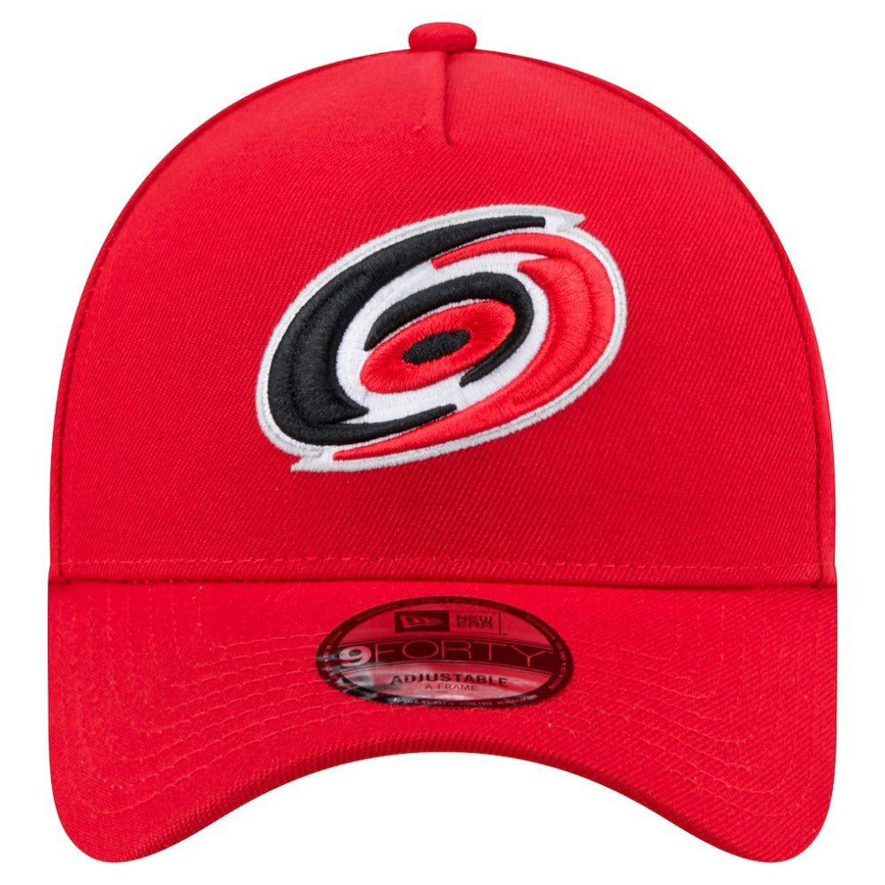 Carolina Hurricanes New Era Core A-Frame 9FORTY Adjustable Hat - Red Hats