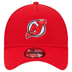 New Jersey Devils New Era Core A-Frame 9FORTY Adjustable Hat - Red Jerseys
