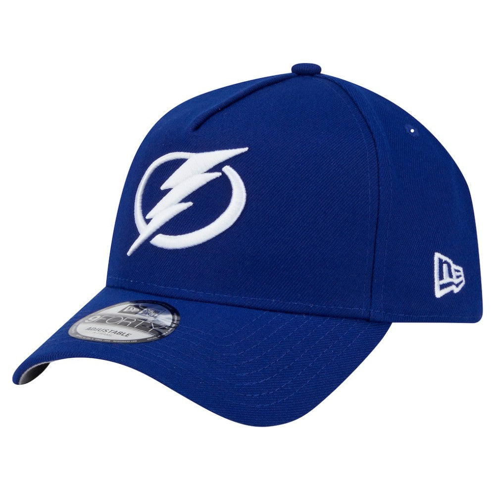 Tampa Bay Lightning New Era Core A-Frame 9FORTY Adjustable Hat - Blue Hats