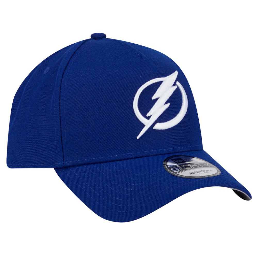 Tampa Bay Lightning New Era Core A-Frame 9FORTY Adjustable Hat - Blue Hats