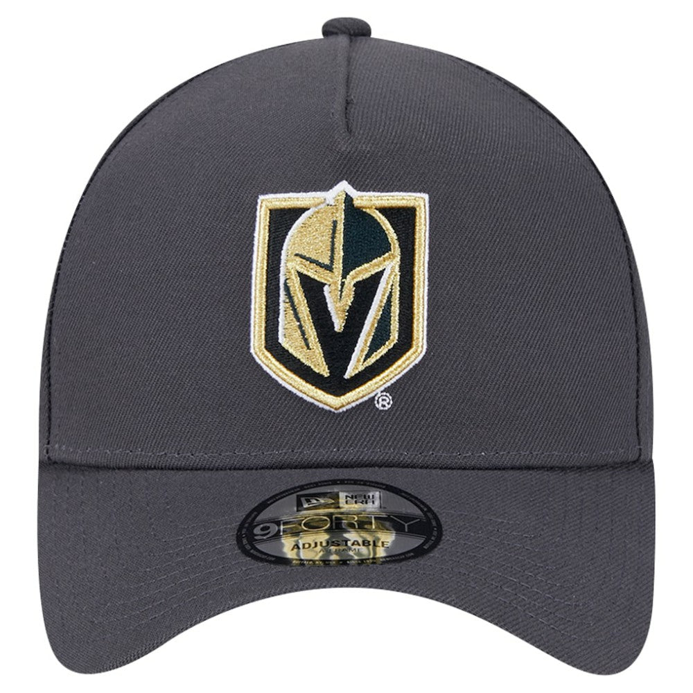Vegas Golden Knights New Era Core A-Frame 9FORTY Adjustable Hat - Gray Hats