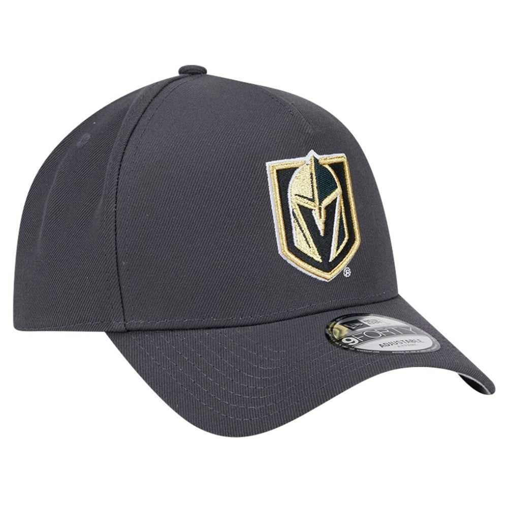 Vegas Golden Knights New Era Core A-Frame 9FORTY Adjustable Hat - Gray Hats