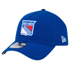 New York Rangers New Era Core A-Frame 9FORTY Adjustable Hat - Blue Hats