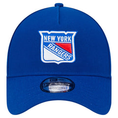 New York Rangers New Era Core A-Frame 9FORTY Adjustable Hat - Blue Hats