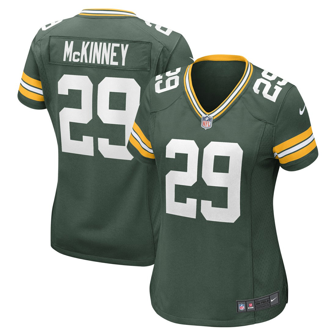 Xavier McKinney Green Bay Packers Women's Team Game Jersey - Green sale