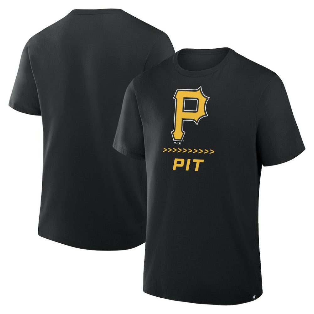 Pittsburgh Pirates Clubhouse Legacy Side Swipe T-Shirt Black