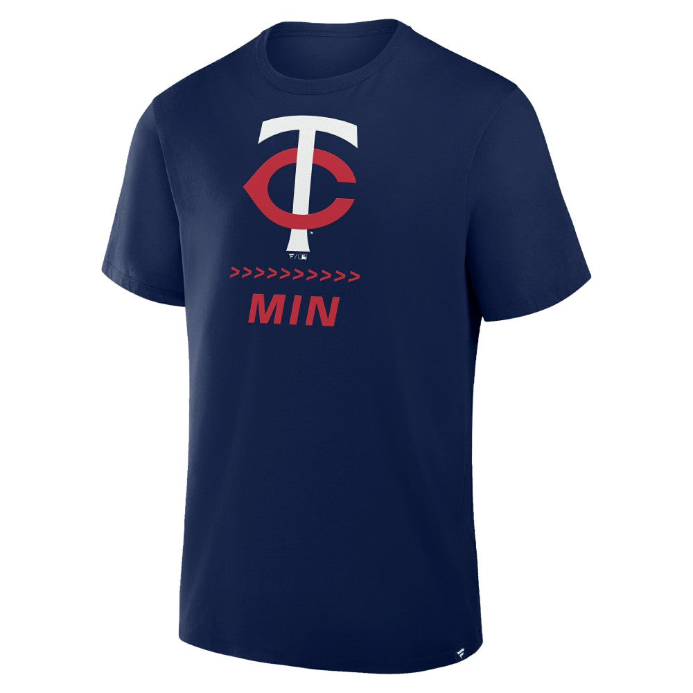 Minnesota Twins Clubhouse Legacy Side Swipe T-Shirt Navy