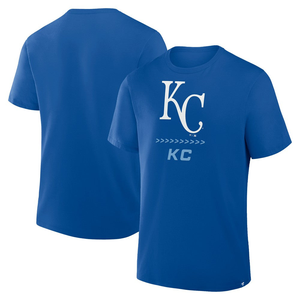 Kansas City Royals Clubhouse Legacy Side Swipe T-Shirt Royal