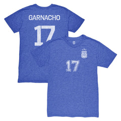 Alejandro Garnacho Argentina National Team 1863FC Player Vintage Tri-Blend T-Shirt - Blue online