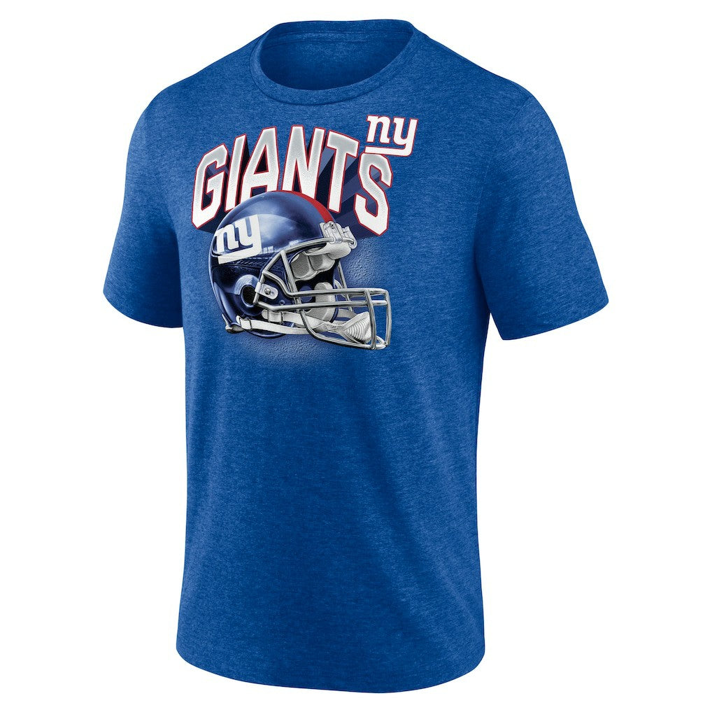 New York Giants Tri-Blend Helmet End Around T-Shirt - Heather Royal discount