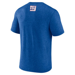 New York Giants Tri-Blend Helmet End Around T-Shirt - Heather Royal discount