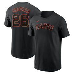 Matt Chapman San Francisco Giants Fuse Name & Number T-Shirt Black