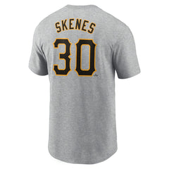 Paul Skenes Pittsburgh Pirates Fuse Name & Number T-Shirt Heather Gray