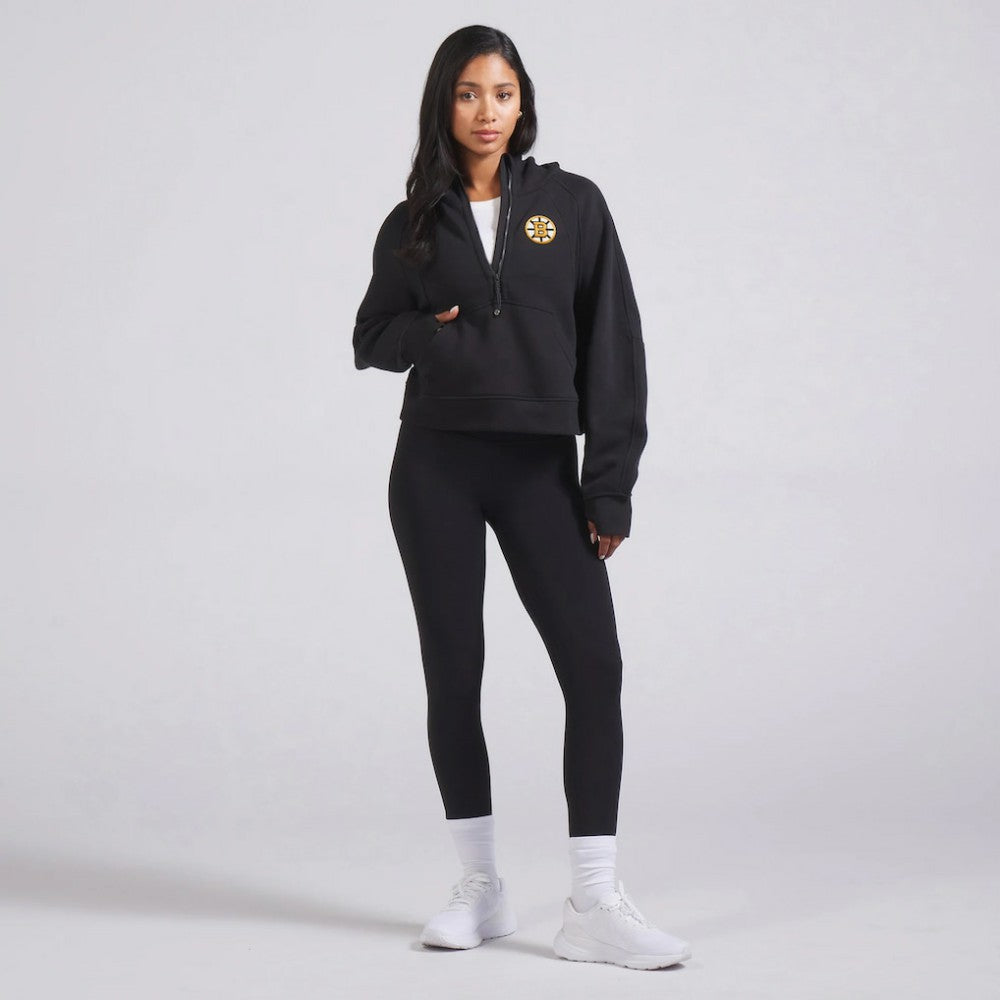 Boston Bruins lululemon Women's Scuba Oversized Half-Zip Hoodie - Black Hoodies