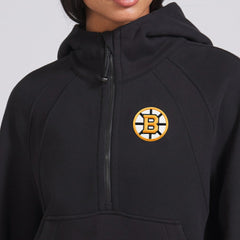 Boston Bruins lululemon Women's Scuba Oversized Half-Zip Hoodie - Black Hoodies