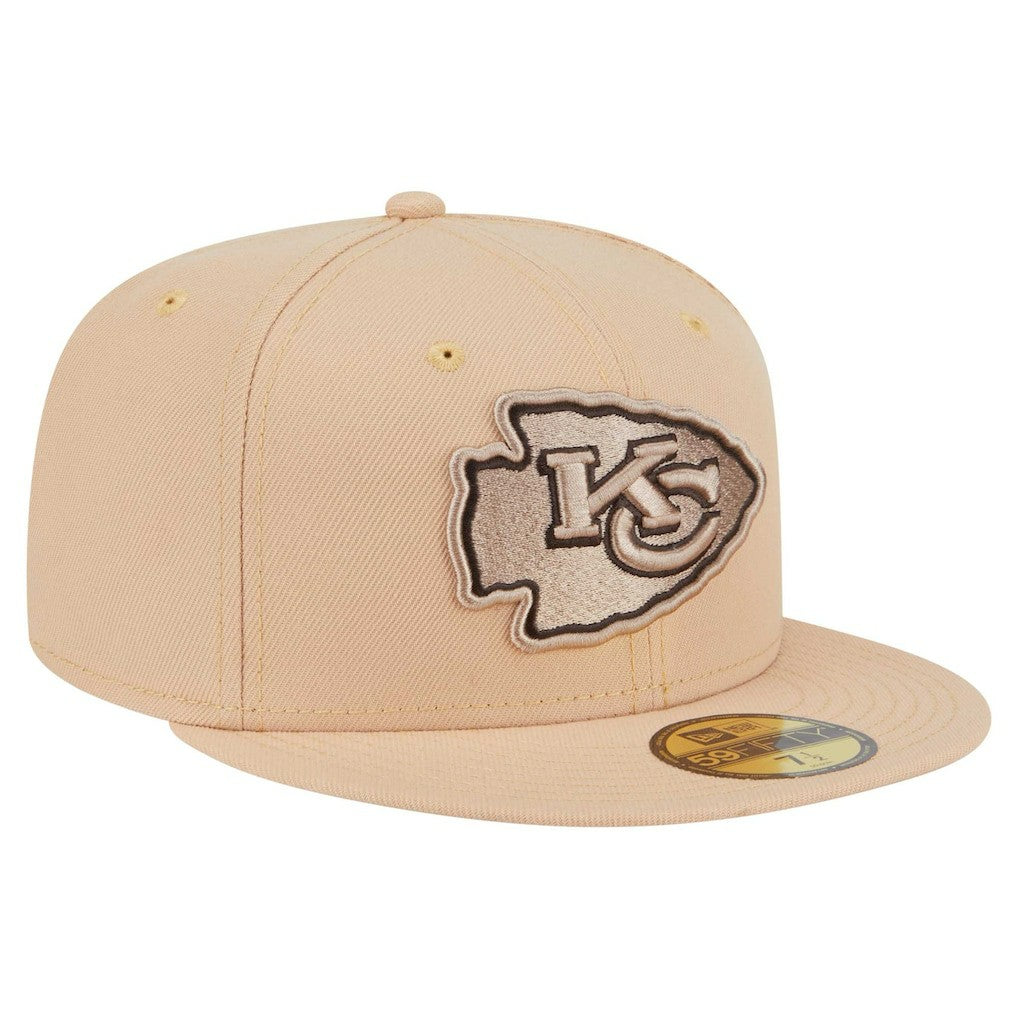 Kansas City Chiefs New Era Candied Pecan 59FIFTY Fitted Hat - Tan for sale