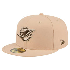 Miami Dolphins New Era Candied Pecan 59FIFTY Fitted Hat - Tan sale
