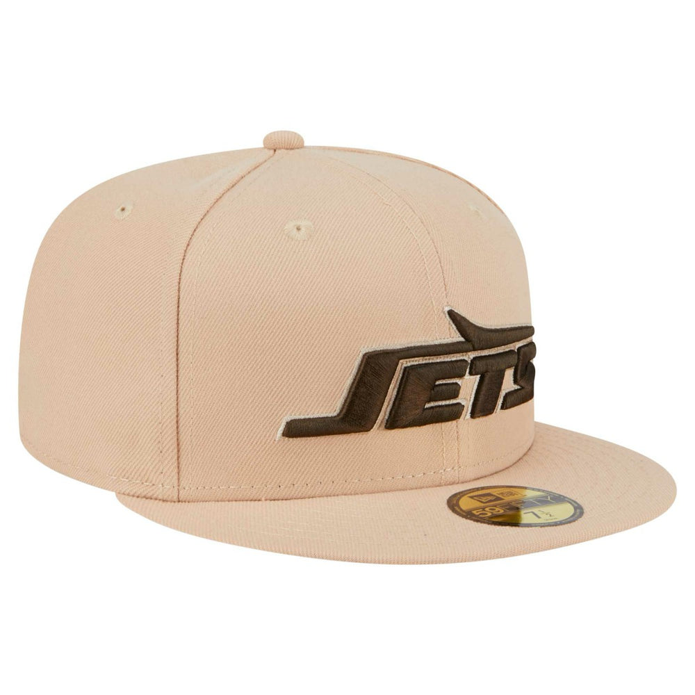 New York Jets New Era Candied Pecan 59FIFTY Fitted Hat - Tan on sale