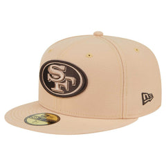 San Francisco 49ers New Era Candied Pecan 59FIFTY Fitted Hat - Tan for sale