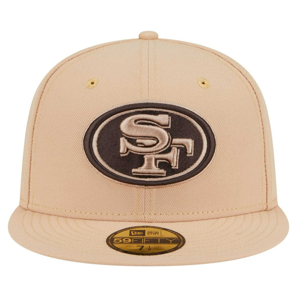 San Francisco 49ers New Era Candied Pecan 59FIFTY Fitted Hat - Tan for sale