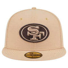 San Francisco 49ers New Era Candied Pecan 59FIFTY Fitted Hat - Tan for sale