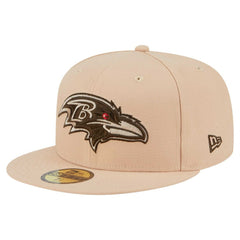 Baltimore Ravens New Era Candied Pecan 59FIFTY Fitted Hat - Tan for sale