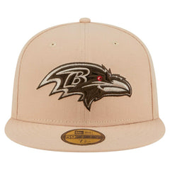 Baltimore Ravens New Era Candied Pecan 59FIFTY Fitted Hat - Tan for sale