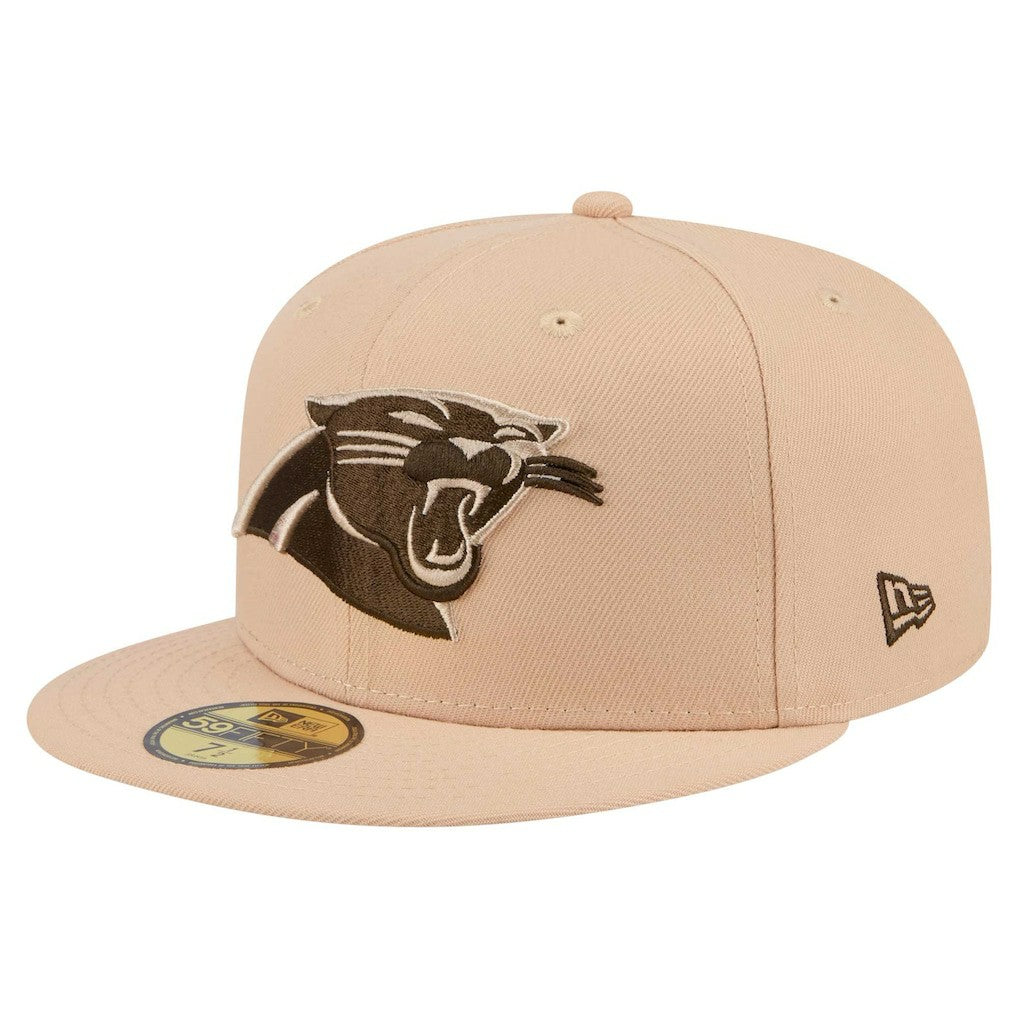 Carolina Panthers New Era Candied Pecan 59FIFTY Fitted Hat - Tan on sale