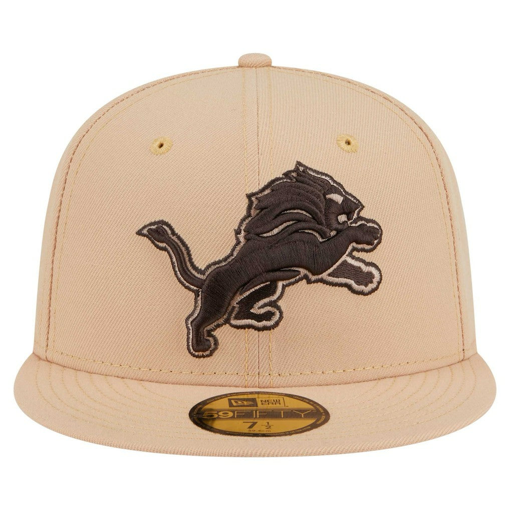 Detroit Lions New Era Candied Pecan 59FIFTY Fitted Hat - Tan for sale