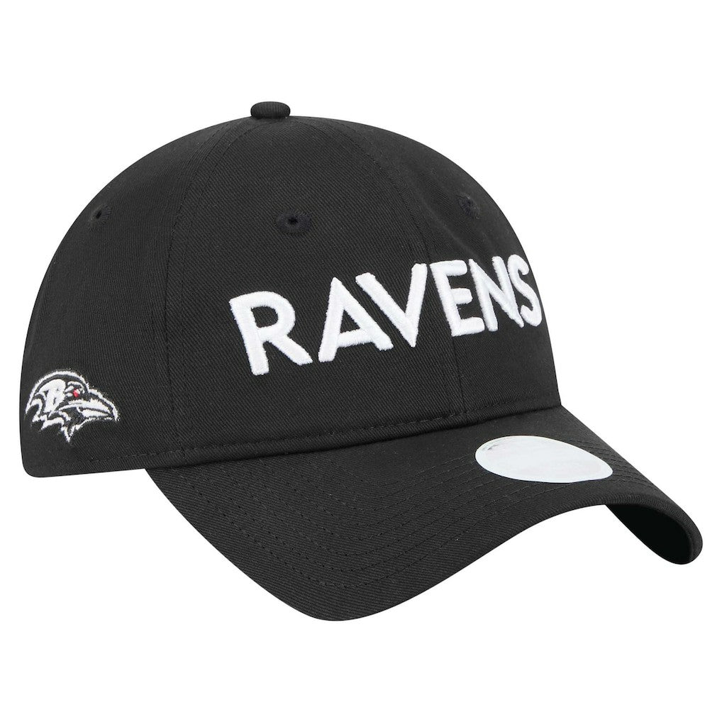 Baltimore Ravens New Era Women's Cece 9TWENTY Adjustable Hat - Black on sale