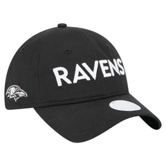 Baltimore Ravens New Era Women's Cece 9TWENTY Adjustable Hat - Black on sale